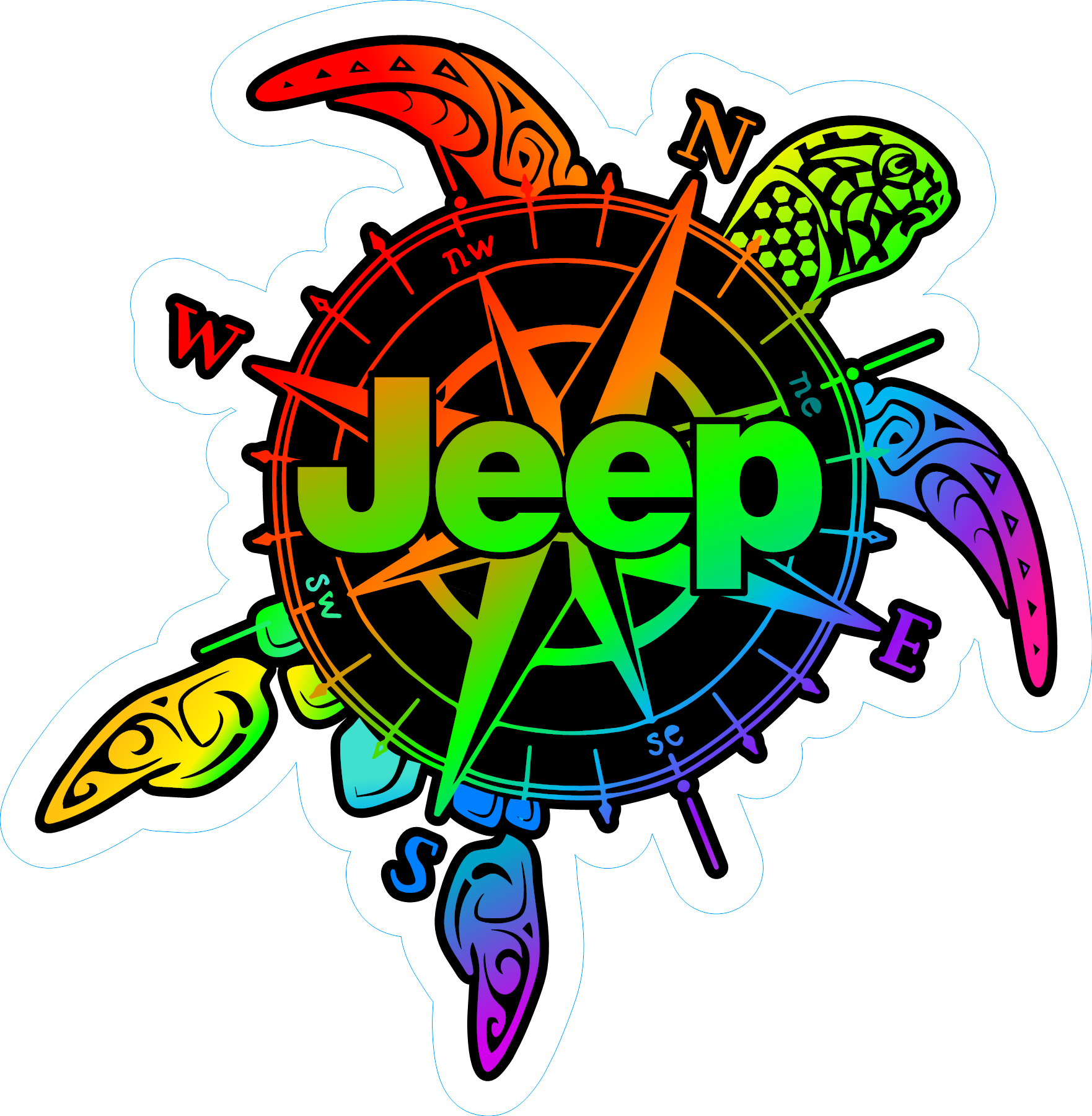 Jeep Turtle Decal