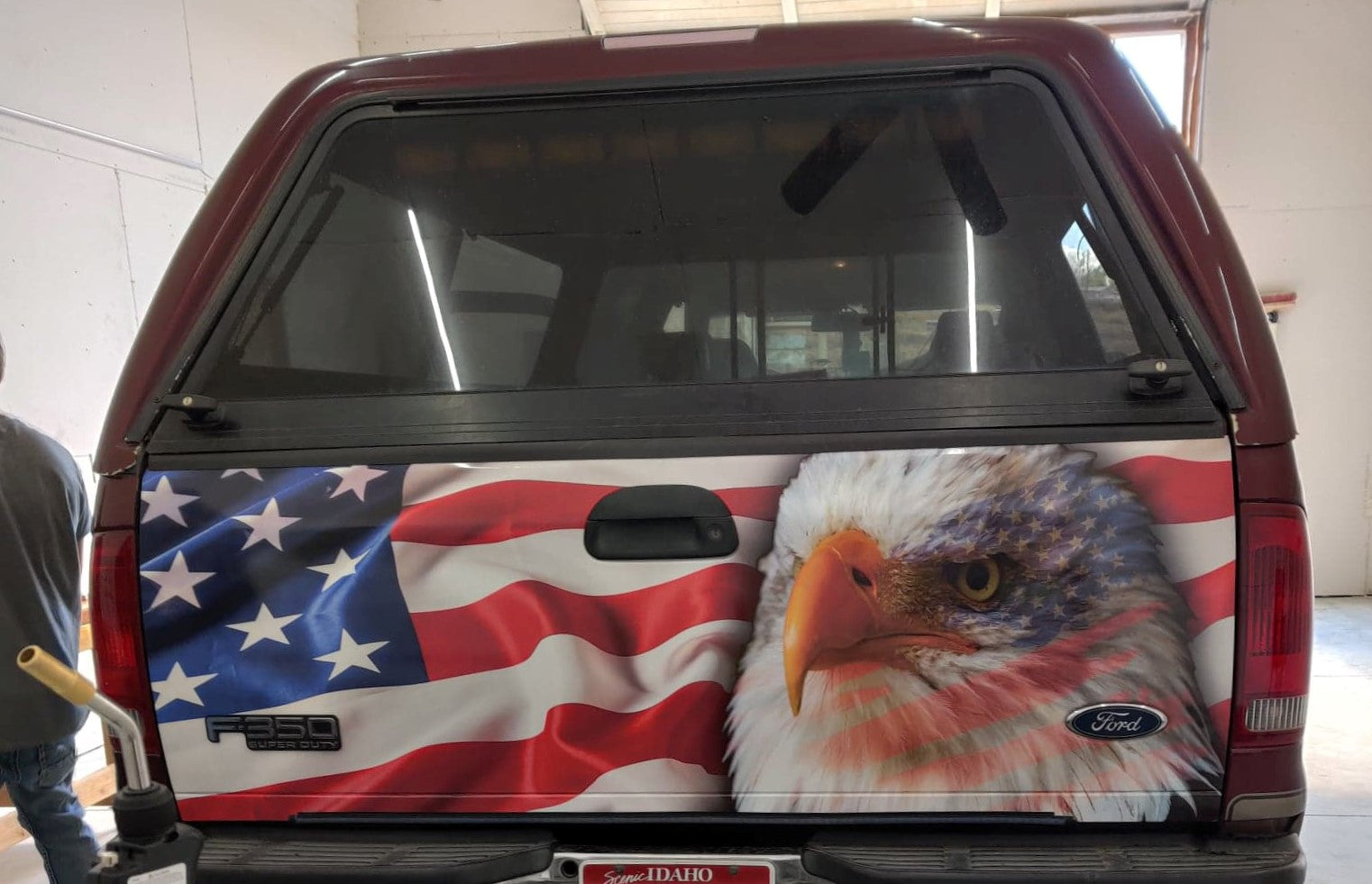 American Eagle Flag Tailgate Wrap